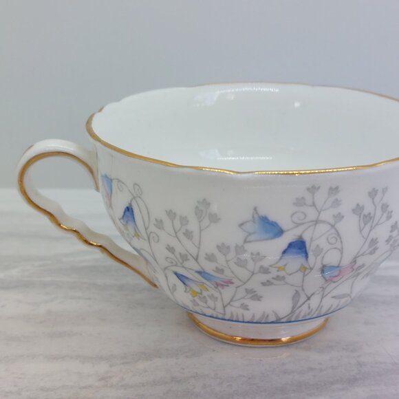 Vintage Royal Stafford Tea Cup And Saucer Bluebell Time - Picture 9 of 15